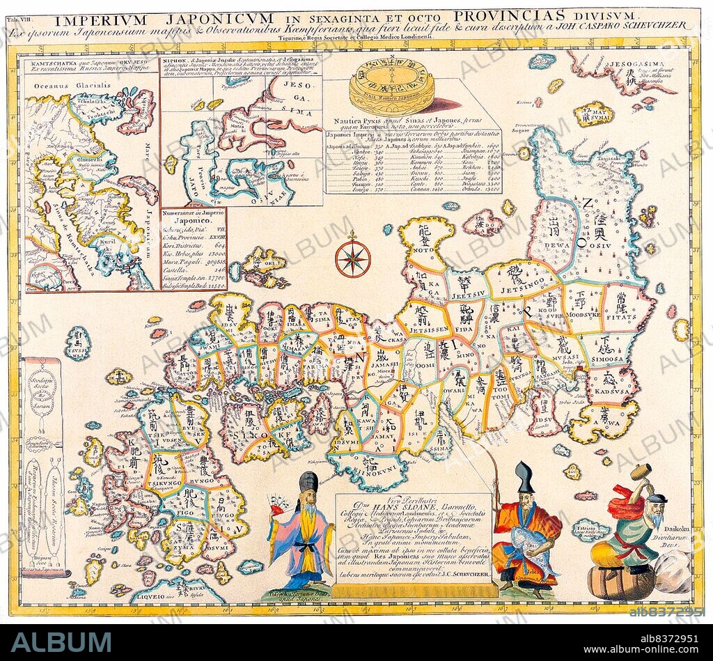 Engelbert Kaempfer (September 16, 1651 November 2, 1716) was a German naturalist, physician, and writer known for his tour of Russia, Persia, India, South-East Asia, and Japan between 1683 and 1693.<br/><br/>. He wrote two books about his travels. <i>Amoenitatum Exoticarum</i>, published in 1712, is important for its medical observations and the first extensive description of Japanese plants (Flora Japonica). His <i>History of Japan</i>, published posthumously in 1727, was the chief source of Western knowledge about the country throughout the 18th and mid-19th centuries when it was closed to foreigners.