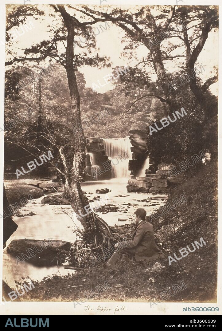 The Upper Fall. Artist: John Dillwyn Llewelyn (British, Swansea, Wales 1810-1882 Swansea, Wales). Dimensions: Image: 24.7 × 17.8 cm (9 3/4 in. × 7 in.). Date: 1853-56.