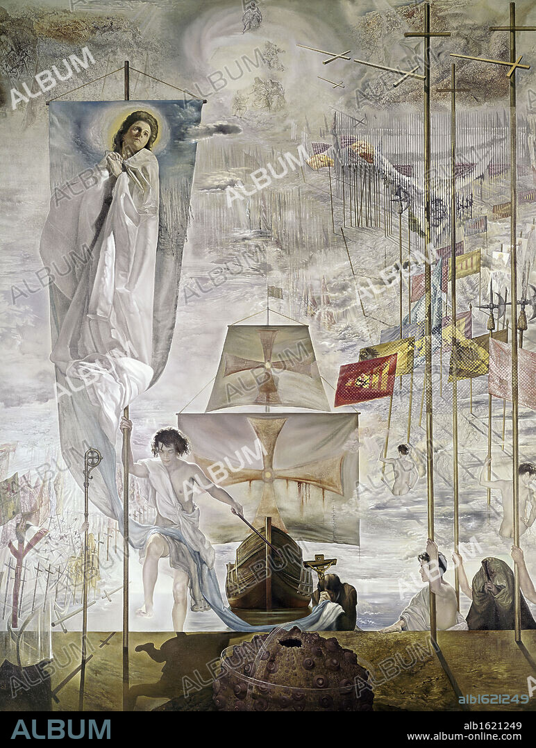 SALVADOR DALÍ. Discovery of America by Christopher Columbus by Salvador Dali, 1958-59, 1904-1989, USA, Florida, St. Petersburg, Salvador Dali Museum.