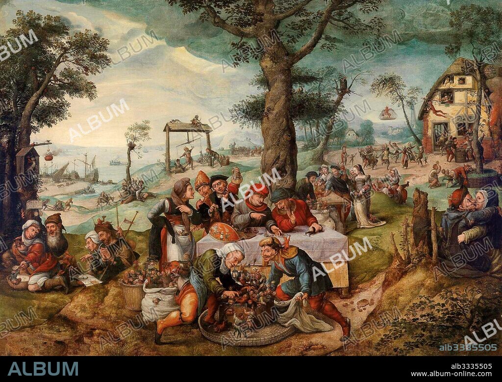 FRANS VERBEECK. The Mocking of Human Follies.