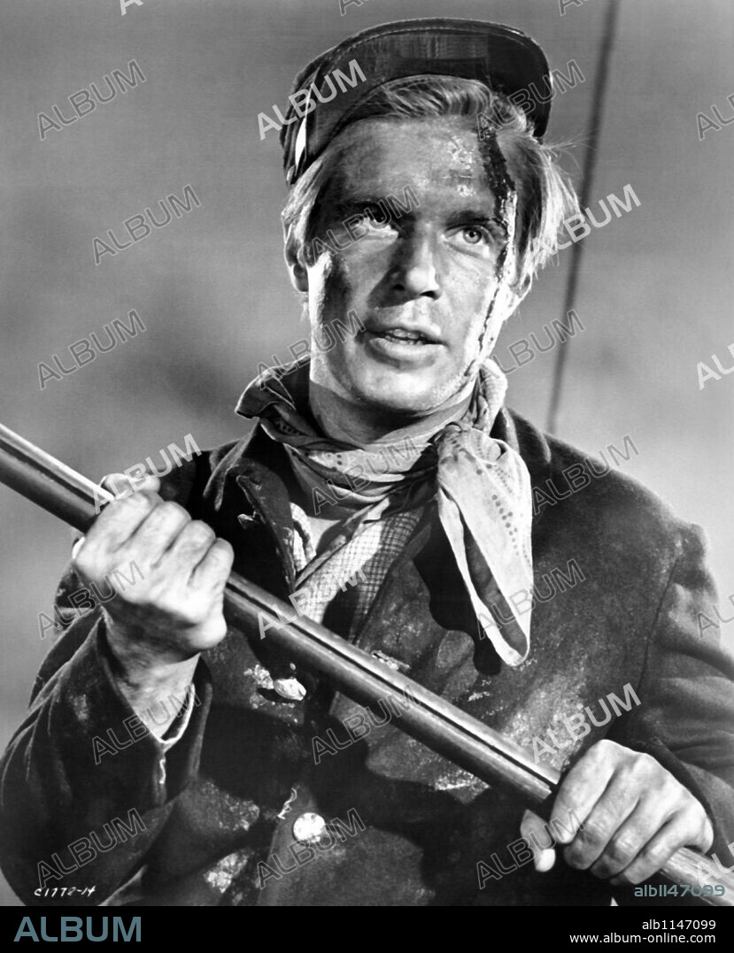 GEORGE PEPPARD in HOW THE WEST WAS WON, 1962, directed by GEORGE MARSHALL, HENRY HATHAWAY, JOHN FORD and RICHARD THORPE. Copyright M.G.M/CINERAMA.