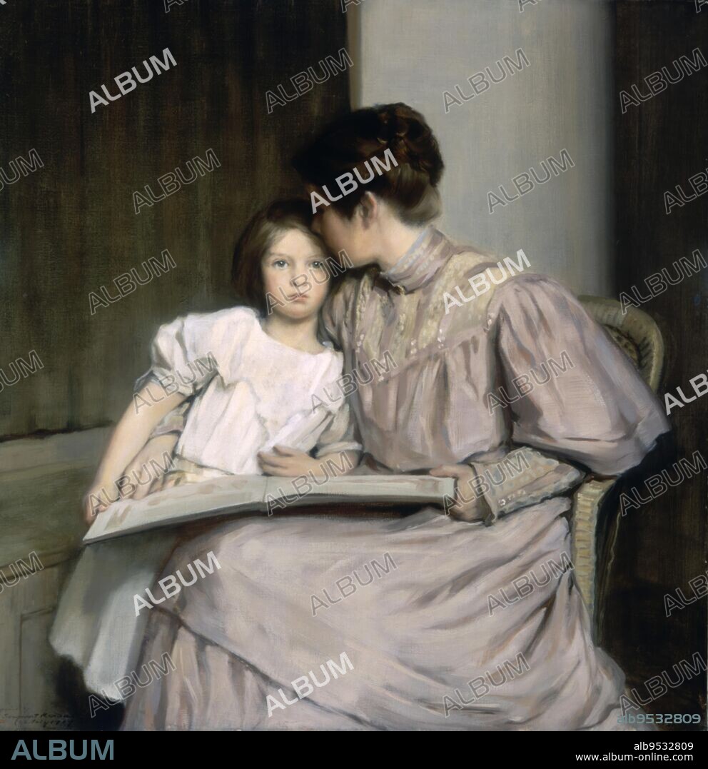 WILLIAM SERGEANT KENDALL. An Interlude. oil on canvas. Date: 1907.