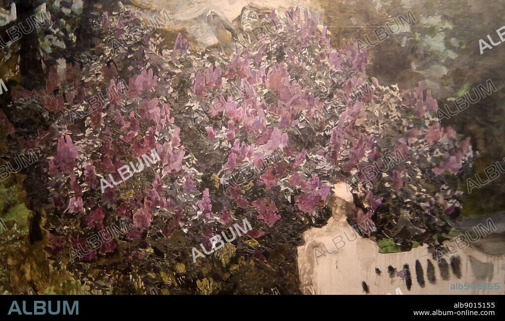 Vrubel M.A. 1856-1910. Lilac. 1901, unfinished painting by Mikhail Vrubel (March 17, 1856 - April 14, 1910, all n.s.) - a 19th-20th century Russian painter who worked in all genres of art, including painting, graphics, decorative sculpture, and theatrical art.
