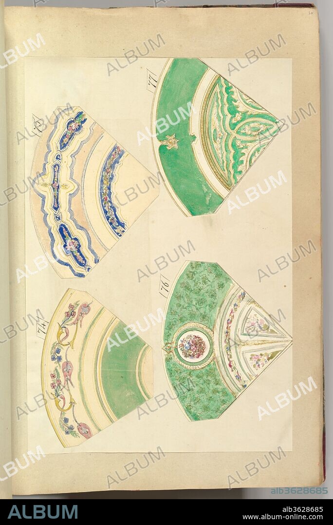 Four Designs for Decorated Plates. Artist: Alfred Henry Forrester [Alfred Crowquill] (British, London 1804-1872 London). Dimensions: sheet: 16 3/4 x 11 7/16 in. (42.5 x 29 cm). Patron: Probably commissioned by Samuel Alcock & Company (British, active ca. 1828-1859). Date: 1845-55.