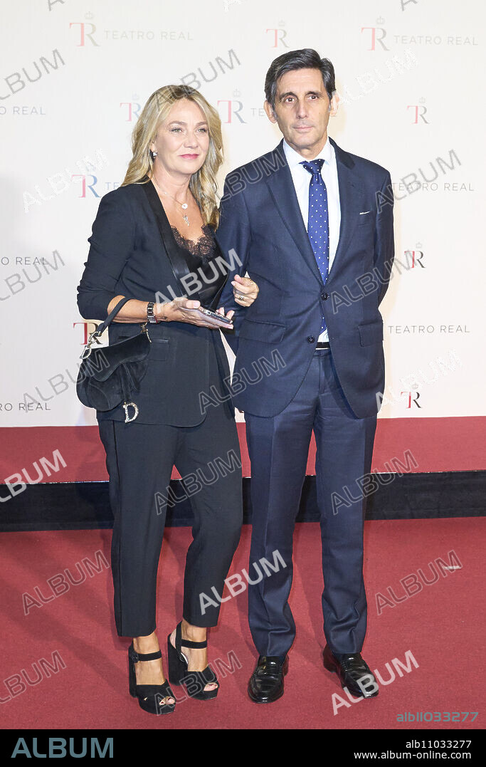 Jose Maria Alvarez-Pallete, Cuqui Samaniego attends Royal Theatre 2022/2023 Season Inauguration at Royal Theatre on October 24, 2022 in Madrid, Spain.
