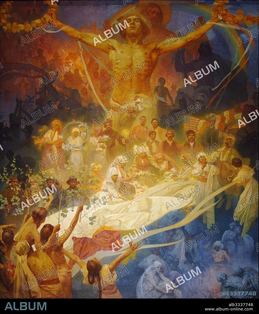 ALFONS MARIE MUCHA. Apotheosis of the Slavs. Slavs for Humanity.