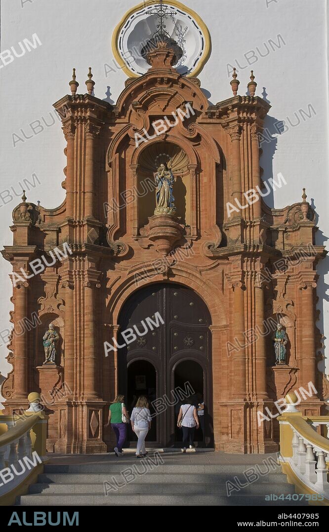 Church of San Juan Bautista -doorway, La Palma del Condado, Huelva-province, Region of Andalusia, Spain, Europe.
