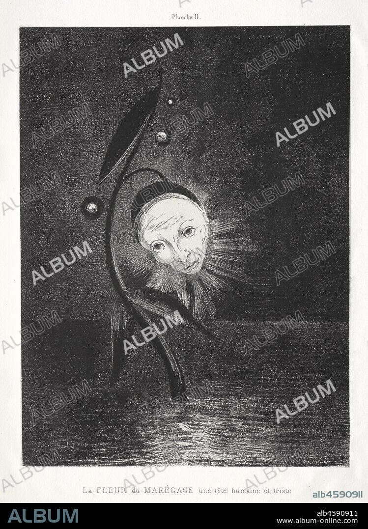 Homage to Goya: The Marsh Flower, a Sad Human Head, 1885.