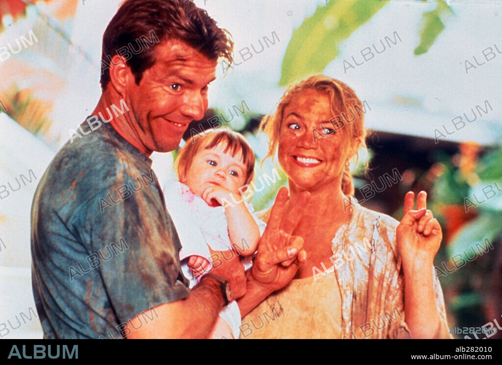 DENNIS QUAID y KATHLEEN TURNER en CUIDADO CON LA FAMILIA BLUE, 1993 (UNDERCOVER BLUES), dirigida por HERBERT ROSS. Copyright M.G.M.