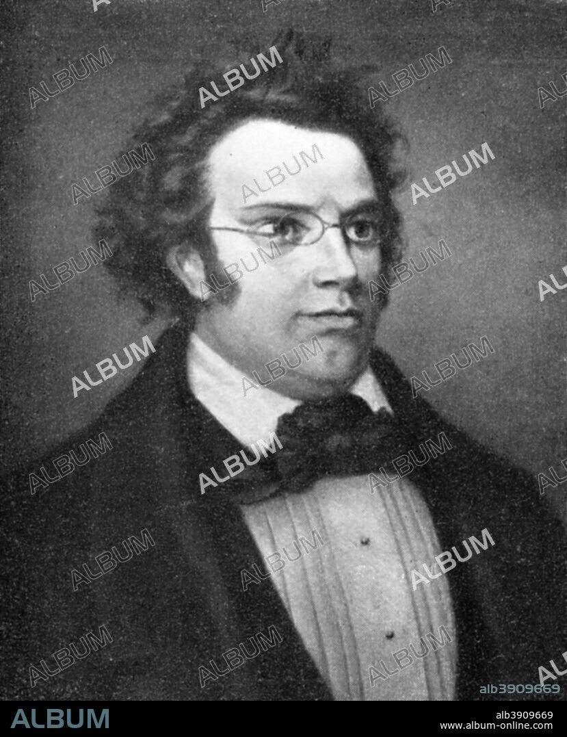 Franz Peter Schubert, (1797-1828), Austrian composer, 1909.