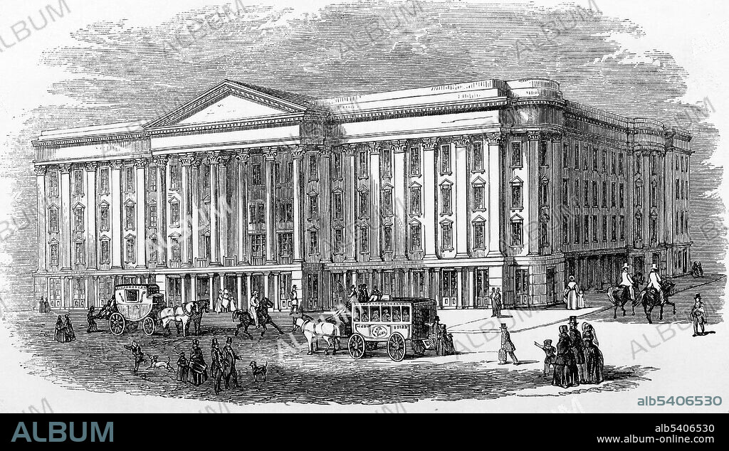 The St. Charles Hotel, New Orleans, 1857. The St. Charles Hotel was located on St. Charles Avenue in New Orleans, Louisiana. It opened in 1837, burned in 1851, and was rebuilt twice.