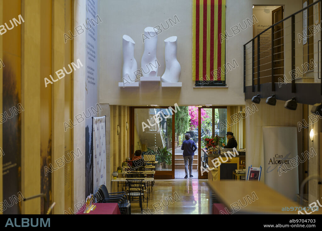 Can Alcover Espai de Cultura, manor house of Joan Alcover (Palma, 1854-1926), author of "La Balanguera", Palma, Mallorcan anthem, Majorca, Spain.