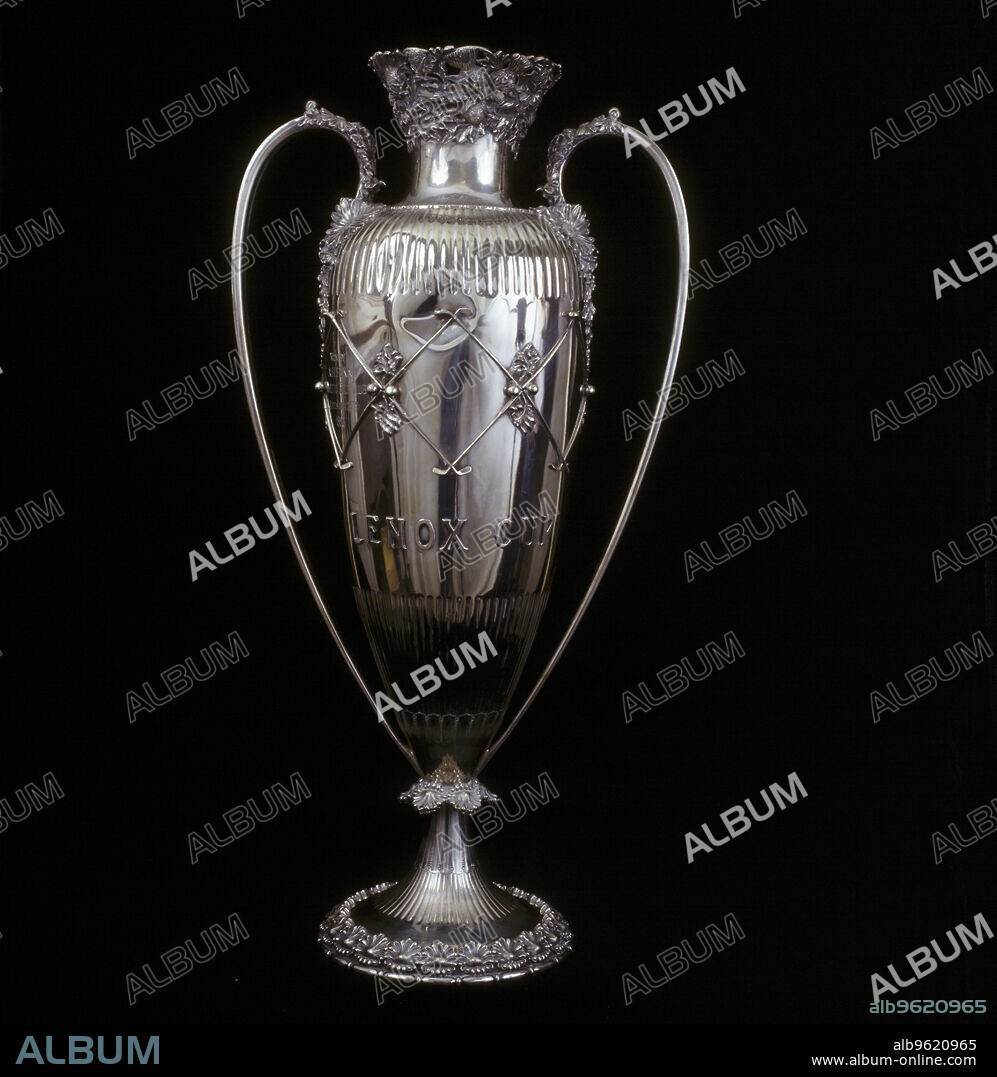Lenox Cup golf trophy, c1890s. The trophy for the tournament held at the Lenox Links, Massachusetts, was won in 1895 and 1896 by Arthur Fenn. On both occasions it was presented to the winner by US President William McKinley. The first successful American-born tournament golfer, Fenn went on to become a successful course designer.