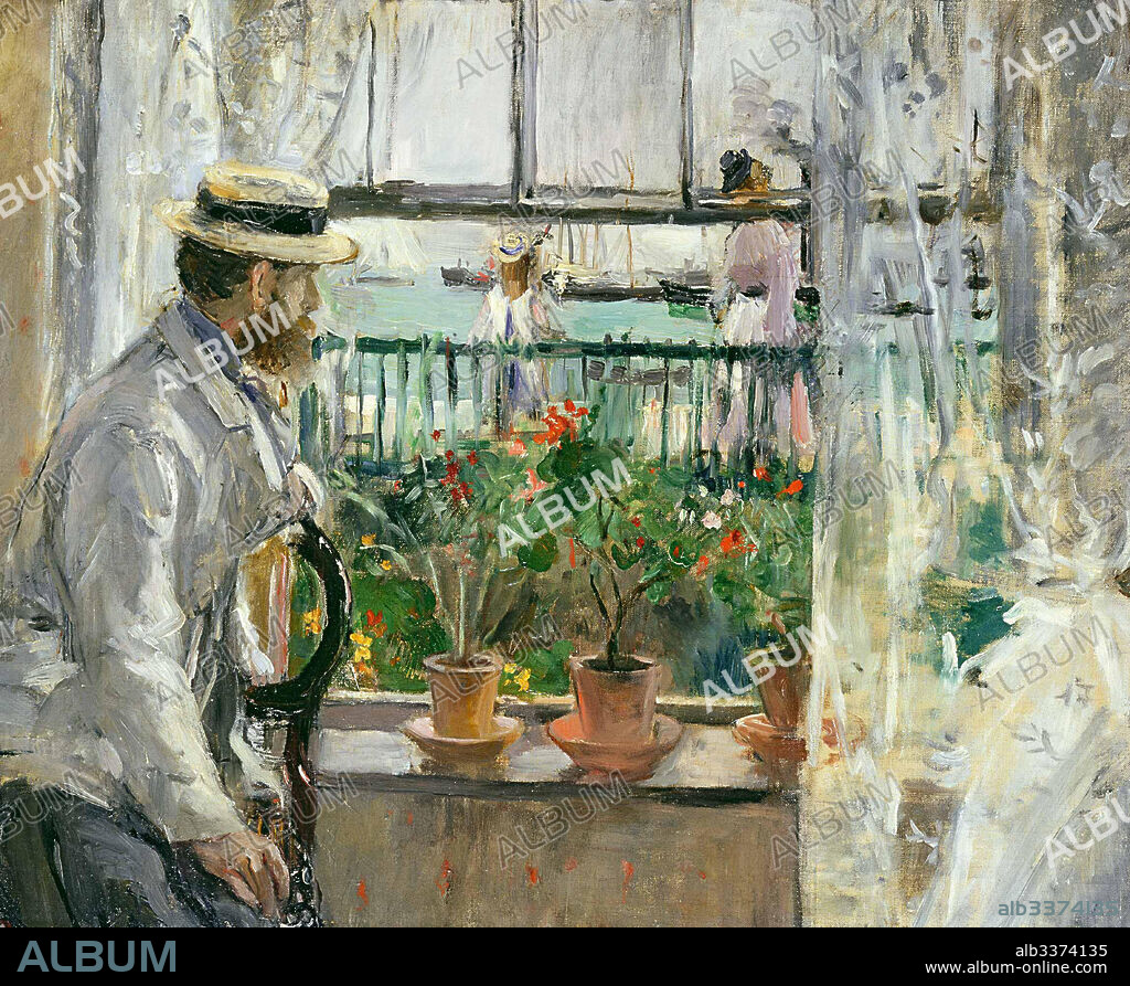 BERTHE MORISOT. Eugène Manet on the Isle of Wight.