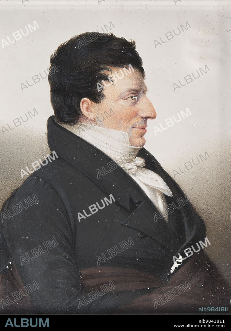 JAKOB AXEL GILLBERG. Michael Benedicks (1768-1845), married to 1. Fanny Isak (1775-1802), 2. Henriette von Halle (1786-1855), 1824.