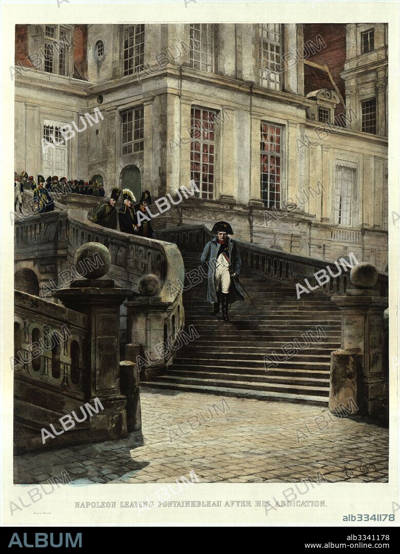 GEORGES CAIN. Napoleon Leaving Fontainebleau.