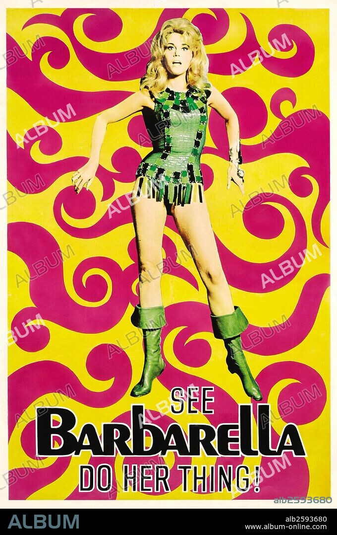 Plakat zu BARBARELLA, 1968, unter der Regie von ROGER VADIM. Copyright PARAMOUNT PICTURES.