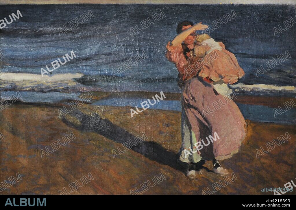 Joaquín Sorolla y Bastida (1863-1923). Pintor español. Pescadora con su hijo, Valencia, 1908. Museo Sorolla. Madrid. España.