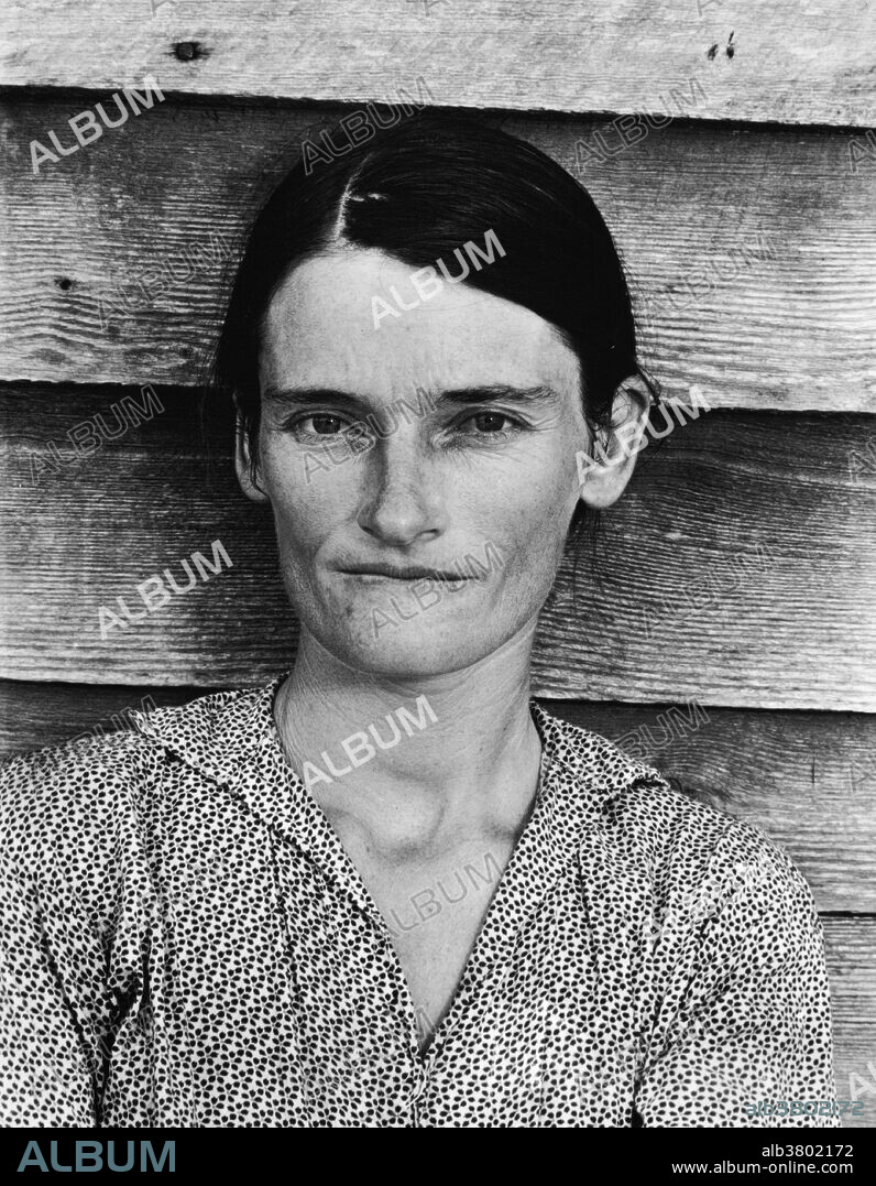 Walker Evans' portrait of Allie Mae Burroughs, the wife of a cotton sharecropper, became an emblem of the Great Depression.