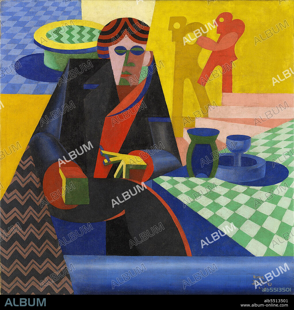 FORTUNATO DEPERO. Portrait of Gilbert Clavel.