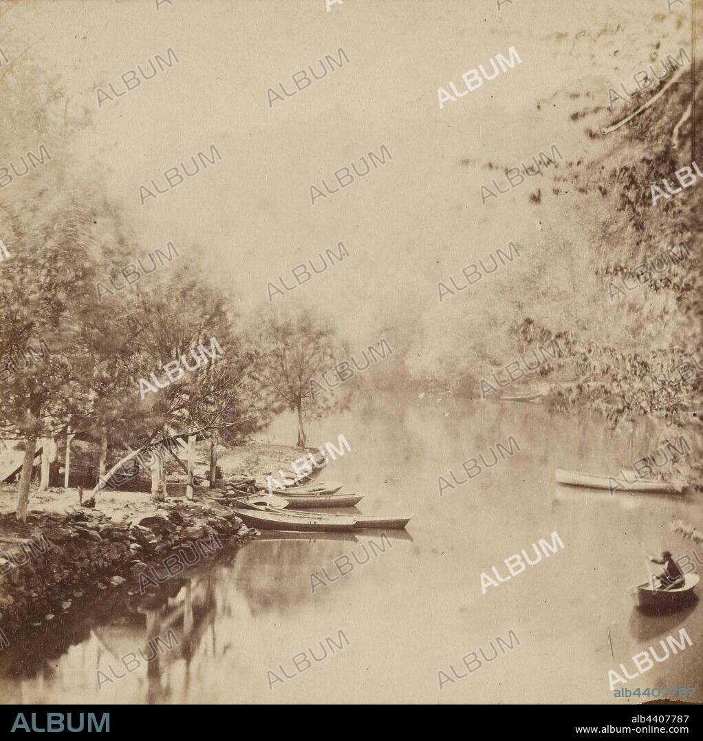 Fairmount Park, Philadelphia. The Wissahickon at Log Cabin, James Cremer (British, 1821 - 1893), about 1872, Albumen silver print.
