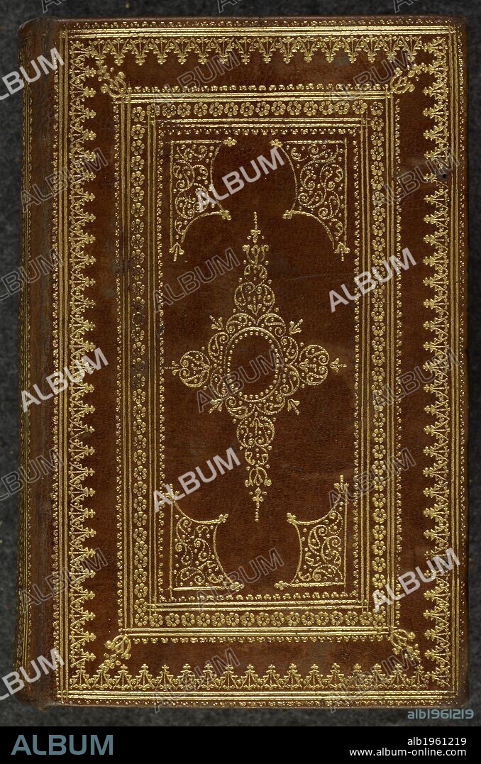 Greek Bible.NT. . Î—Ì” ÎšÎ±Î¹Î½Î· Î”Î¹Î±Î¸Î·ÎºÎ·. Novum Testamentum. Ex utraque Regia, aliisque optimis editionibus summo studio expressum. 1639. Binding. Source: c.65.d.9 front binding.