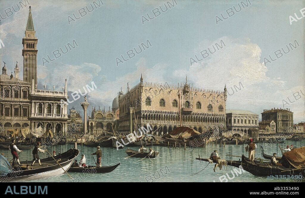 CANALETTO. The pier near the Piazza San Marco in Venice.