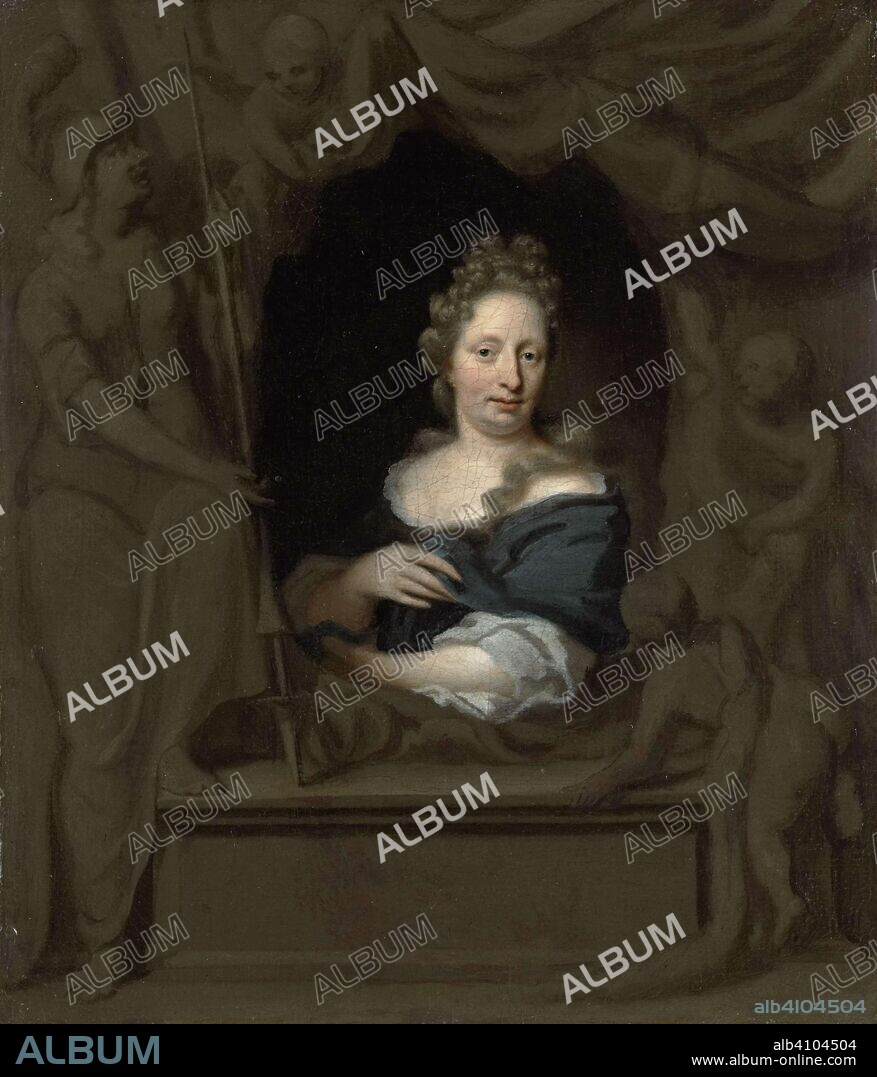 Portrait of Eva Visscher, Wife of Michiel van Musscher. Dating: 1685. Measurements: h 20.6 cm × w 17.9 cm × t 2.3 cm; d 5 cm.