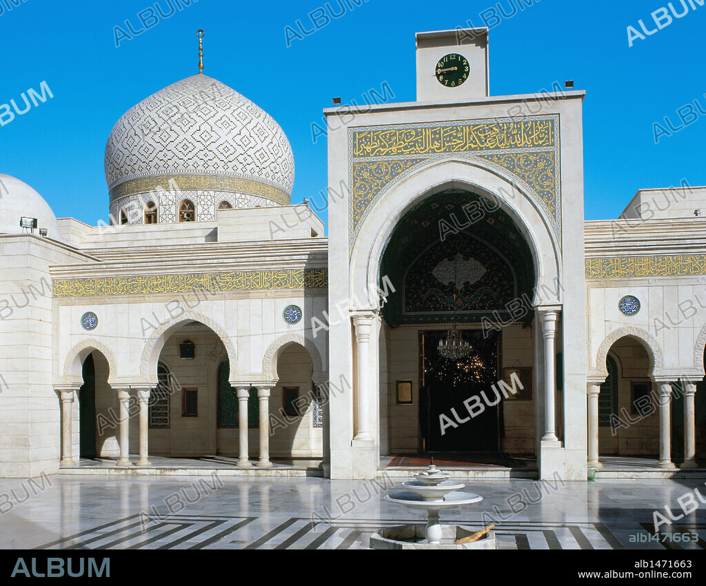 ARTE ISLAMICO. SIRIA. MEZQUITA DE LA RUQAIYA. Erigida en el S. XX. De culto chiíta, contiene el mausoleo de la nieta del profeta. Damasco.