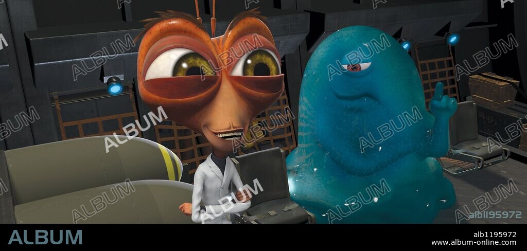 MONSTRUOS CONTRA ALIENIGENAS, 2009 (MONSTERS VS. ALIENS), dirigida por CONRAD VERNON y ROB LETTERMAN. Copyright Dream Works animation.