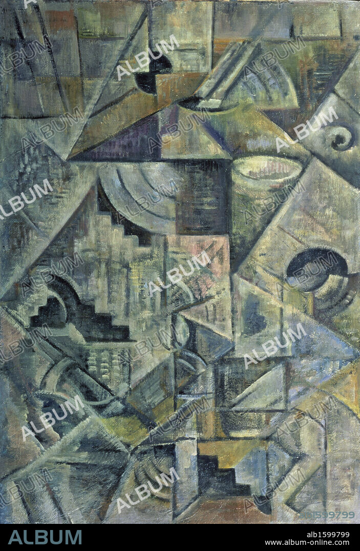 Samovar   1913  Kasimir Malevich (1878-1935 /Russian)   Oil on canvas   Museum, Rostov, Russia.