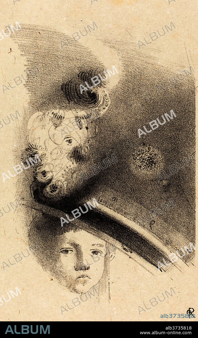 ODILON REDON. Tete d'Enfant (Head of a Child). Dated: 1899. Medium: lithograph.