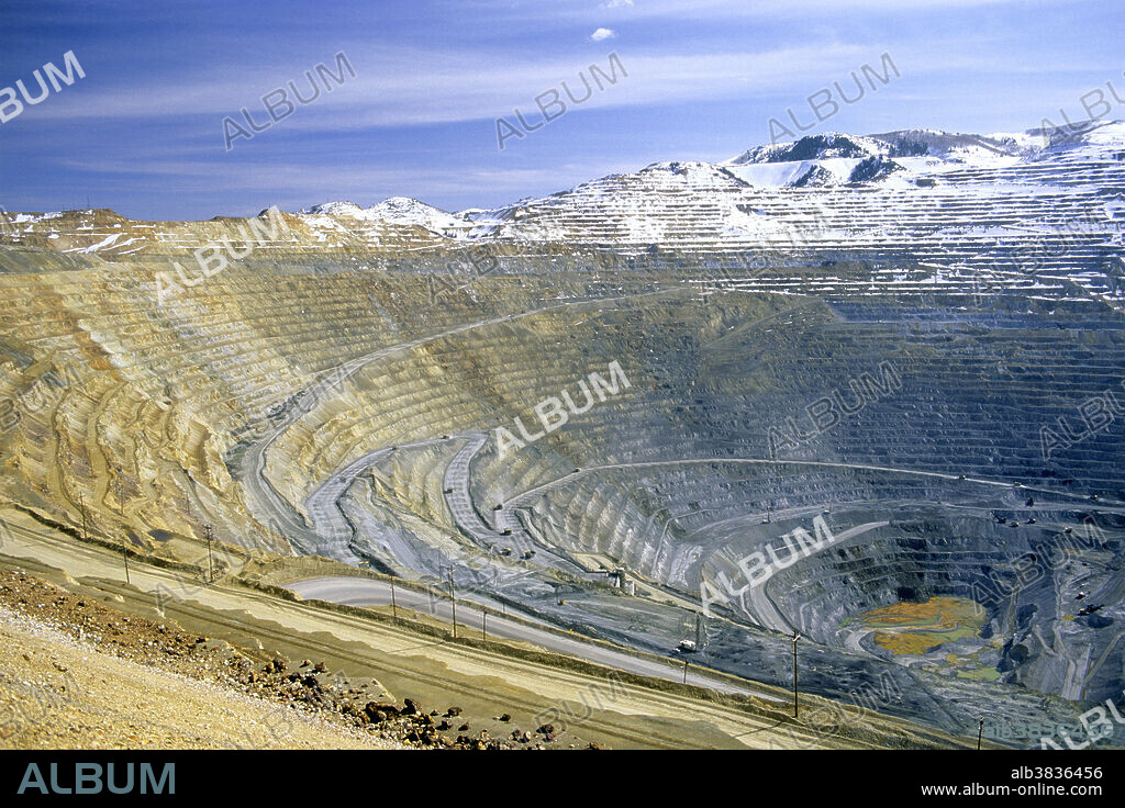 Bingham Canyon copper mine in Utah.