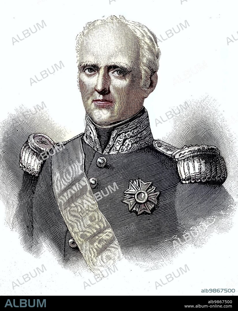 Thomas Robert Bugeaud, Marquis de la Piconnerie, duc d 'Isly, 15 October 1784, June 1849, was Marshal of France and led the conquest of Algeria, digital improved reproduction of an original 19th century print
