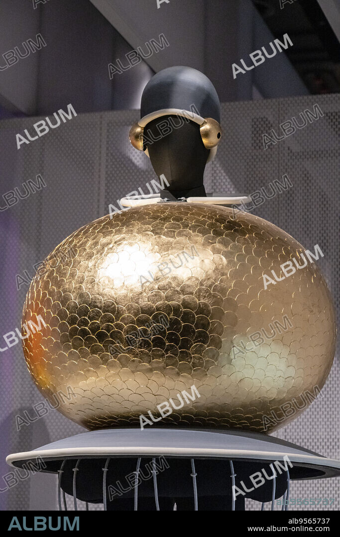 golden sphere, , 1922, Fritz Langs Metropolis, bauhaus museum, Dessau, Federal Republic of Germany.