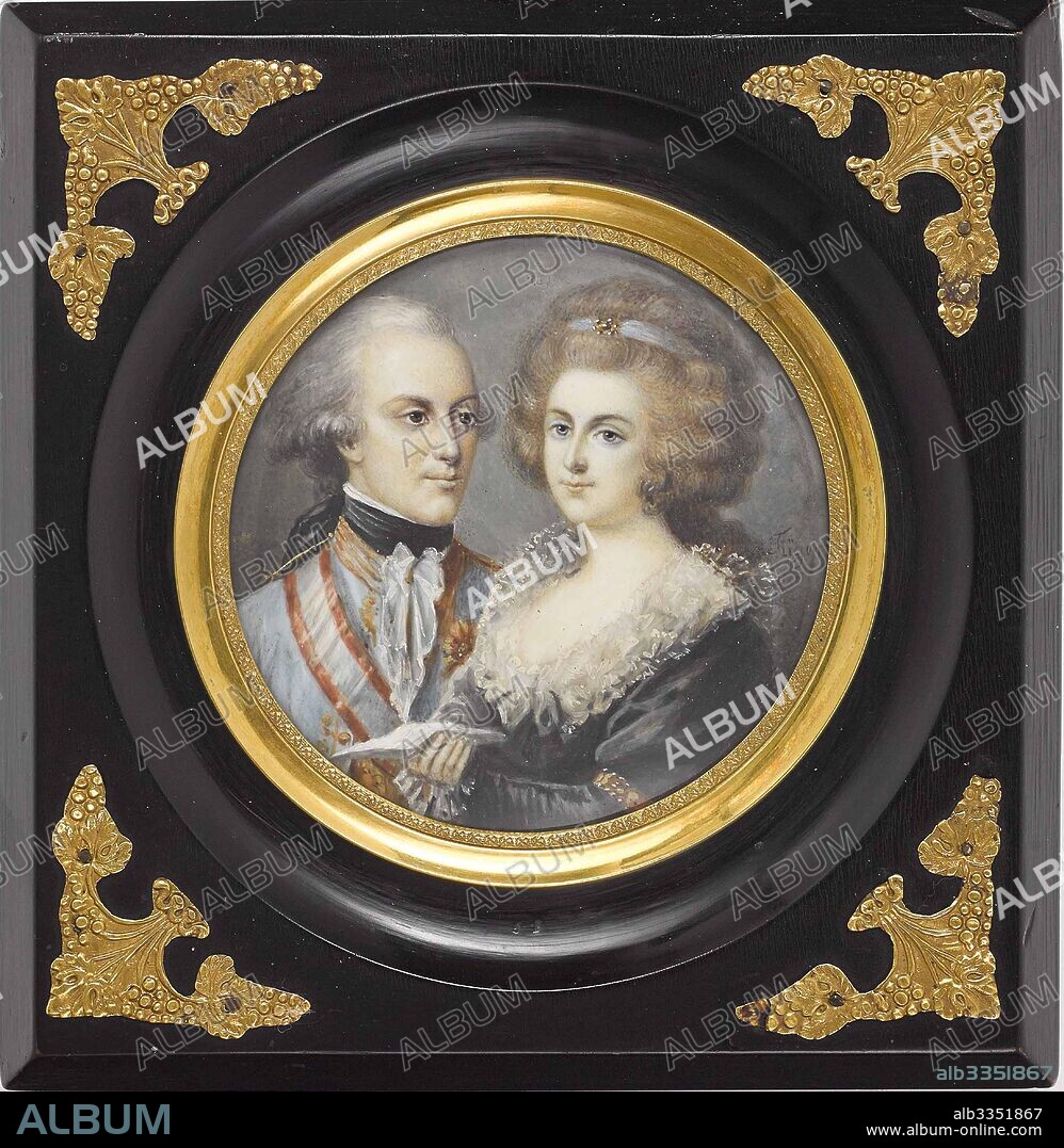 HEINRICH FRIEDRICH FÜGER. Prince Albert of Saxony (1738-1822), Duke of Teschen and Maria Christina, Duchess of Teschen (1742-1798).