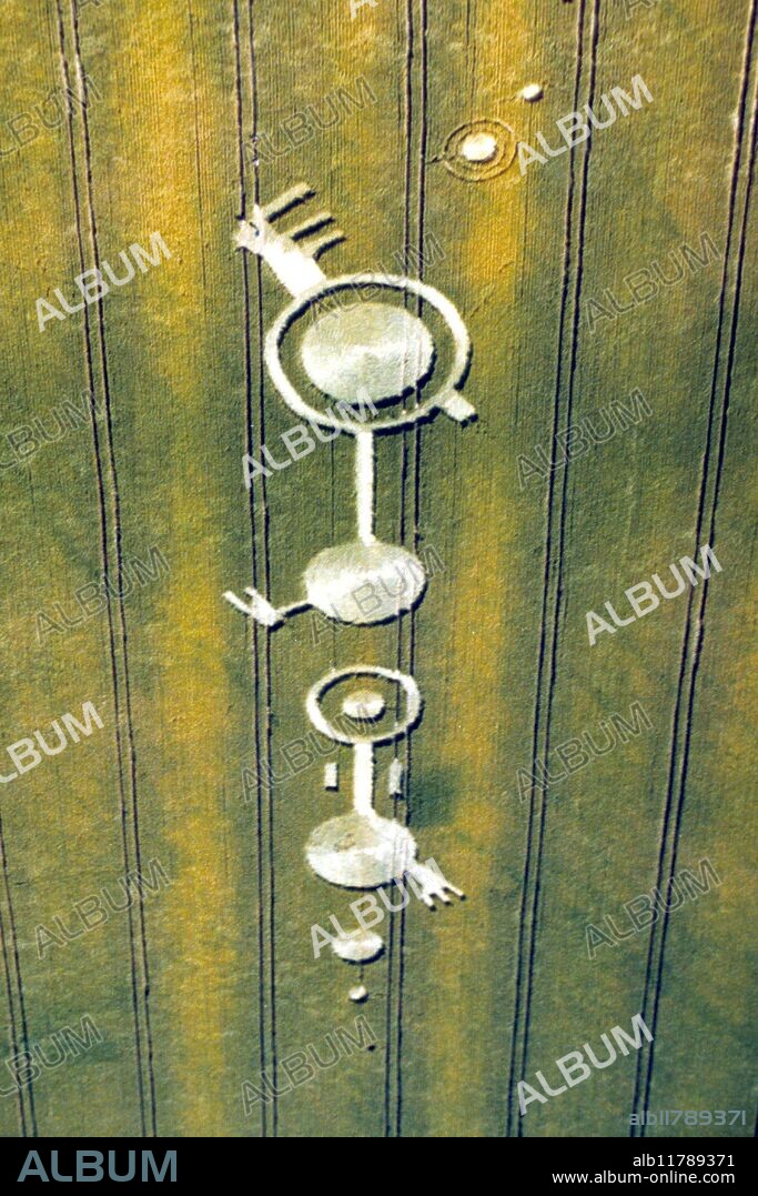 Crop circles, southern England: Alton Barnes, Wiltshire; July 1990.
