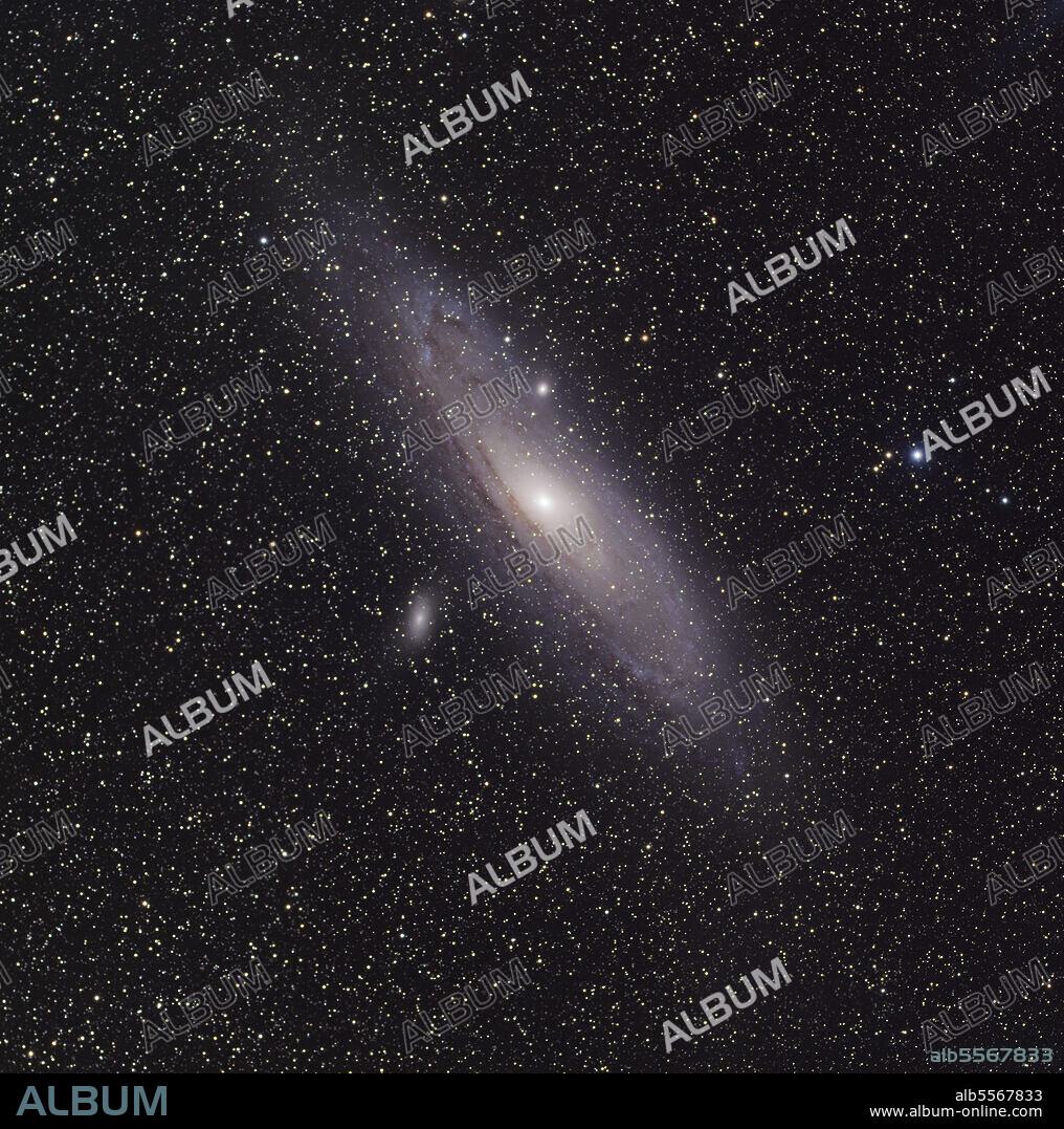 The Andromeda Galaxy (M31), with satellite galaxies Messier 110 and Messier 32.