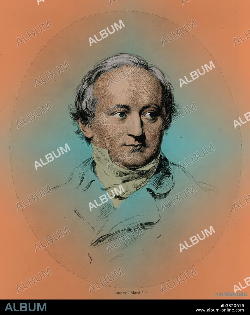 Portrait of Christian Karl Josias von Bunsen (August 25, 1791 - November 28, 1860), German diplomat and scholar. Born at Korbach in the German principality of Waldeck into a poor family, Bunsen excelled in school. He was appointed to the Prussian embassy at Rome and later as Prussian ambassador at the court of Saint James. In 1857 he was granted the title of Freiherr (Baron) von Bunsen.
