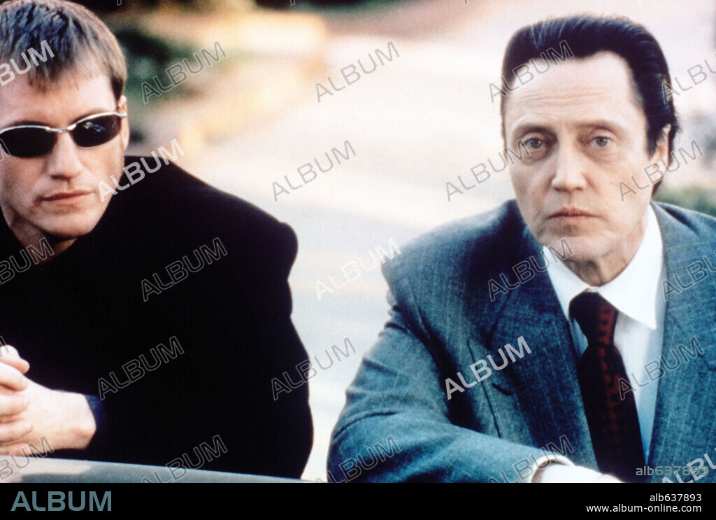 CHRISTOPHER WALKEN and DENIS LEARY in SUICIDE KINGS, 1997, directed by PETER O'FALLON. Copyright ARTISAN ENTERTAINMENT.