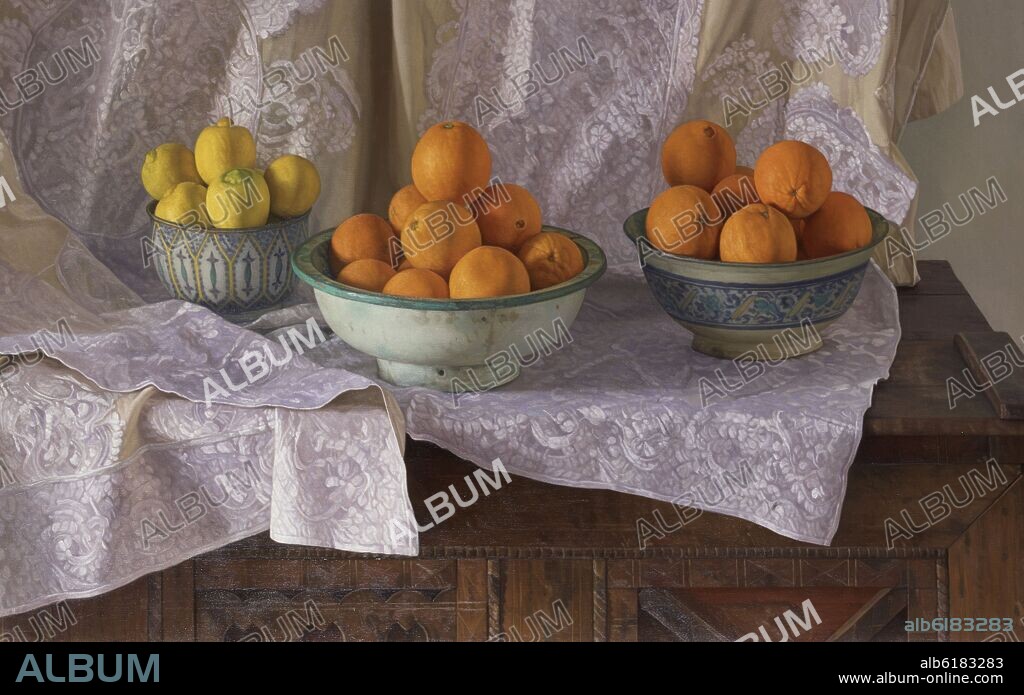 BRAVO CLAUDIO. (NARANJAS Y LIMONES) - 2004 - HIPERREALISMO CHILENO.