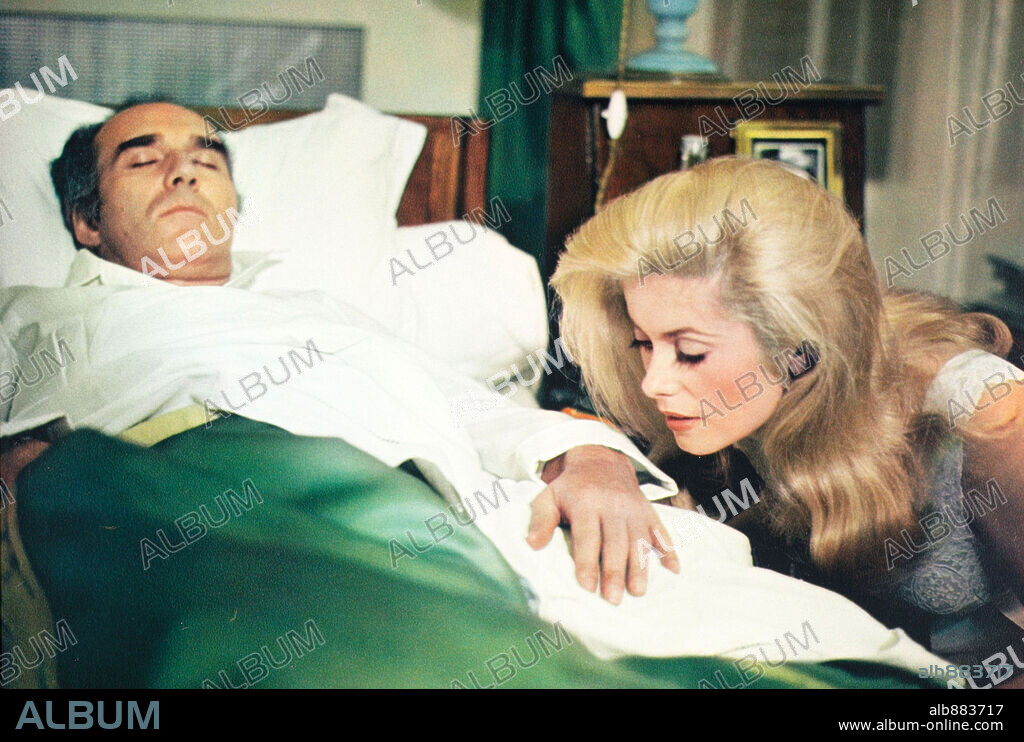 Catherine Dorléac and MICHEL PICCOLI. CATHERINE DENEUVE and MICHEL PICCOLI in HEARTBEAT, 1968 (LA CHAMADE), directed by ALAIN CAVALIER. Copyright LES FILMS ARIANE/ARTISTES ASSOCIES.