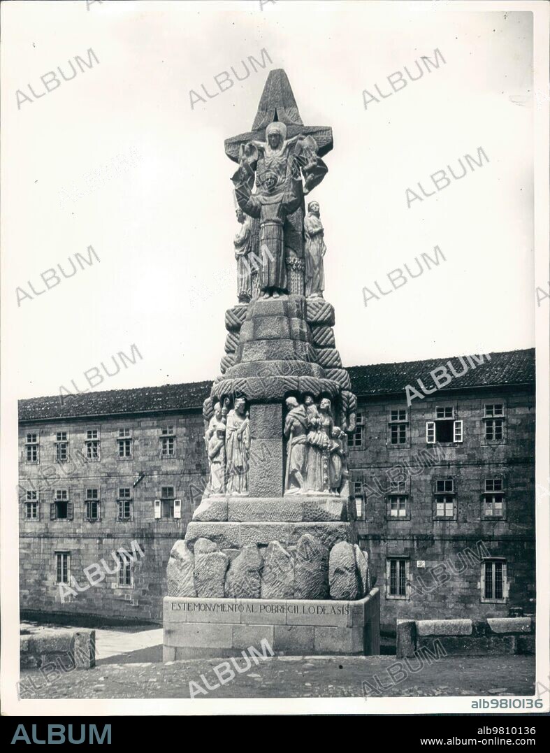 1926. Monumento A san Francisco de Asis Realizado por Francisco Asorey.