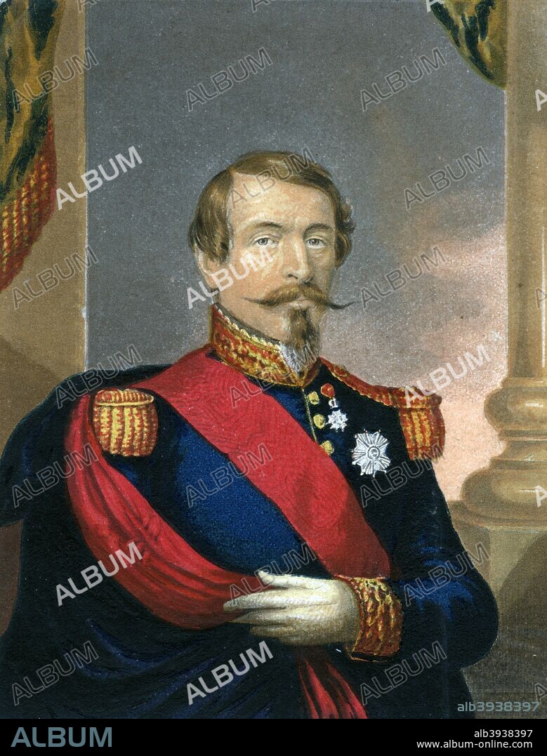Napoleon III, Emperor of France, 19th century. Charles Louis Napoleon Bonaparte (1808-1873) was President of the French Second Republic from 1849 until 1852, when he restored the French Empire and ruled as Napoleon III. He was forced into exile after France's defeat in the Franco-Prussian War of 1870-1871.