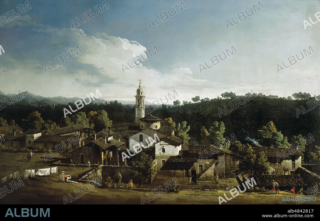 BERNARDO BELLOTTO. View of Gazzada.