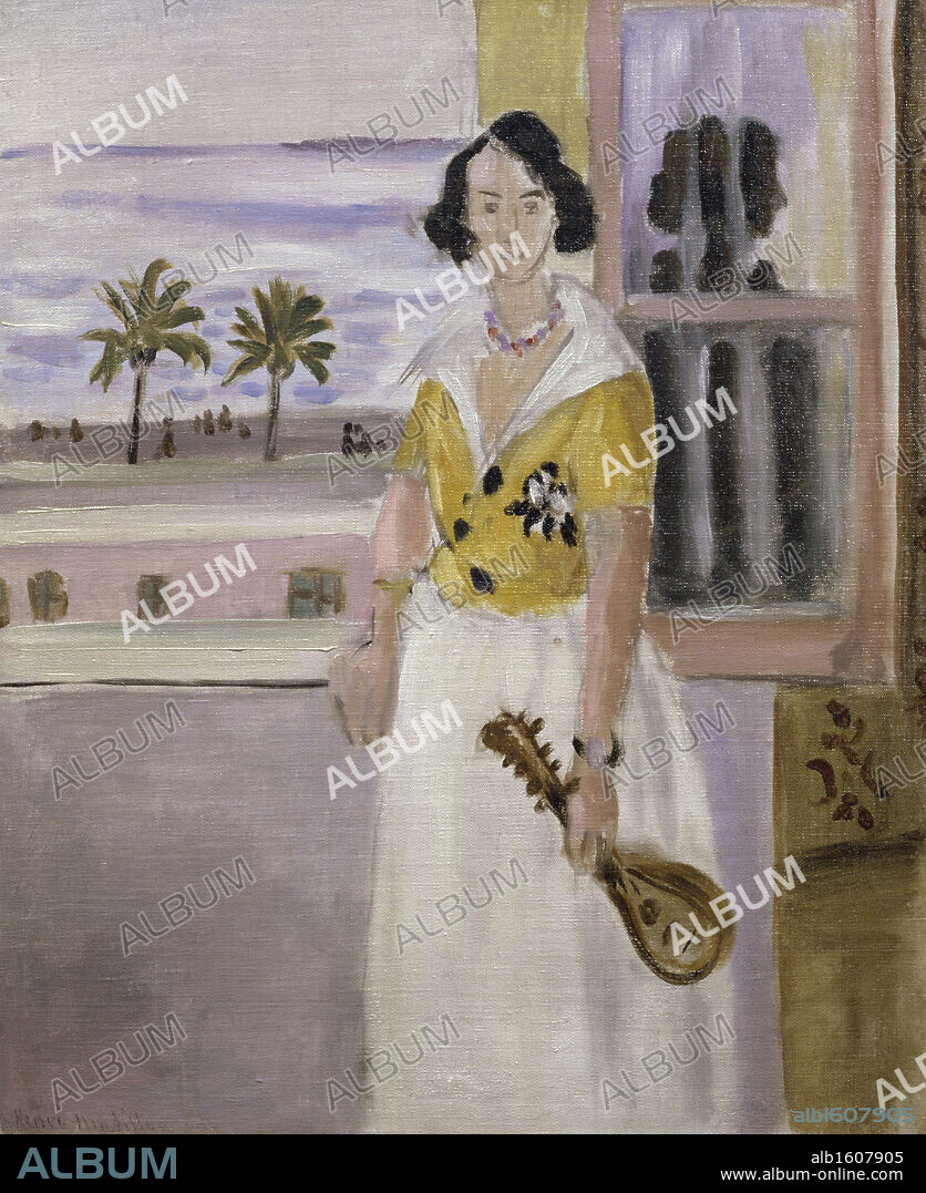 Femme a la Mandoline a la Fenetre by Henri Matisse, 1869-1954, France, Paris, Musee National d'Art de Moderne.
