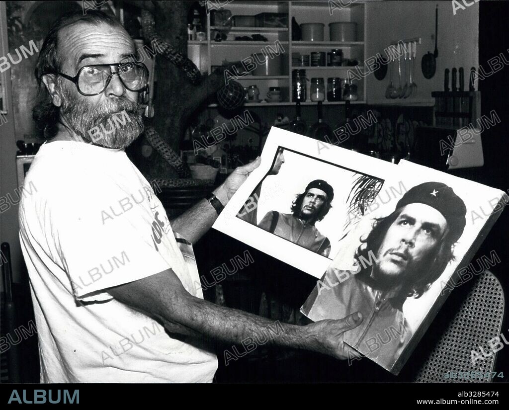 March 6, 1960 - Che: The portrait and its photographer On the 6th of March 1960, Alberto Korda, a young Cuban photographer, shot a picture that in the meantime has become world-famous, the portrait of Che Guevara. He got the revolutionary on his film while taking pictures during obsequies for the victims of an accident in Havana. Albert Korba shows the original and the portrait of the picture that made its way around the world. 23/01/89 (Credit Image: © Keystone Pictures USA/ZUMAPRESS.com). 06/03/1960