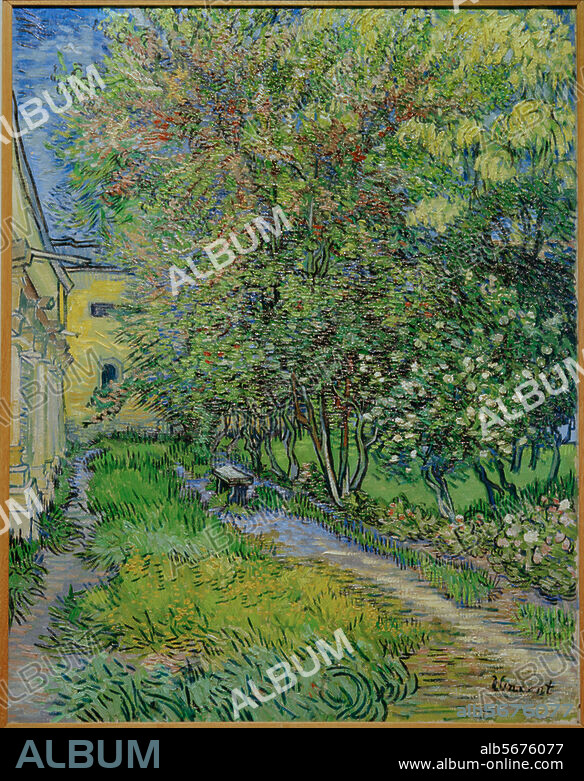VINCENT VAN GOGH. Van Gogh, Vincent 1853-1890. - "Jardin de l'hospice Saint-Paul", Saint-Rémy-de-Provence, mai 1889. Huile sur toile, H. 0,950 ; L. 0,755. Otterlo, Rijksmuseum Kröller-Müller.