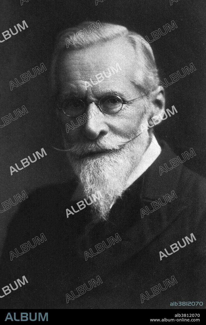 William Crookes (June 17, 1832 - April 4, 1919) was an English chemist, physicist and spectroscopist. In 1861, he discovered a previously unknown element with a bright green emission line in its spectrum and named the element thallium. In 1895, he identified the first known sample of helium. He was the inventor of the Crookes radiometer (a system of vanes, each blackened on one side and polished on the other, is set in rotation when exposed to radiant energy) which today is made and sold as a novelty item. In his research of the conduction of electricity in low pressure gases, he discovered that as the pressure was lowered, the negative electrode (cathode) appeared to emit rays (the so-called cathode rays, now known to be a stream of free electrons, and used in cathode ray display devices). He developed the Crookes tubes (vacuum tube), investigating cathode rays. He was a pioneer in the use of vacuum tubes for the study of physical phenomena. He was one of the first scientists to investigate what are now called plasmas and identified it as the fourth state of matter in 1879. He also devised one of the first instruments for the study of nuclear radioactivity, the spinthariscope. Crookes was knighted in 1897. He lived to be 86 and died of natural causes.