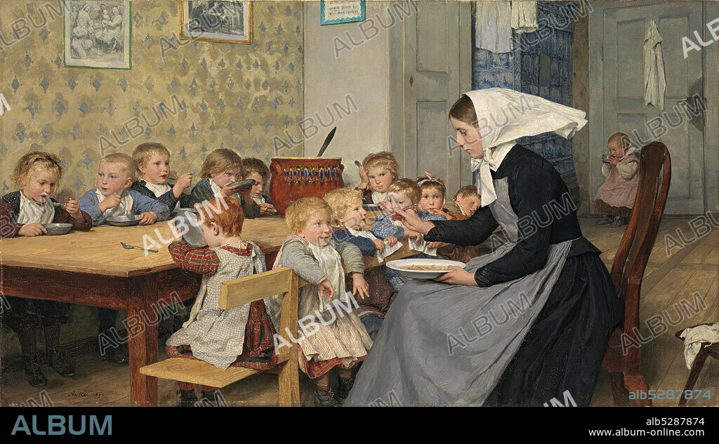 ALBERT ANKER. At the crèche I.